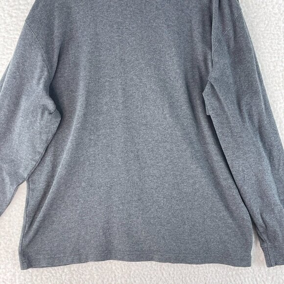 L.L. Bean Solid Gray Long Sleeve Turtle Neck Shirt Mens Pullover Stretch Size XL - Picture 16 of 16